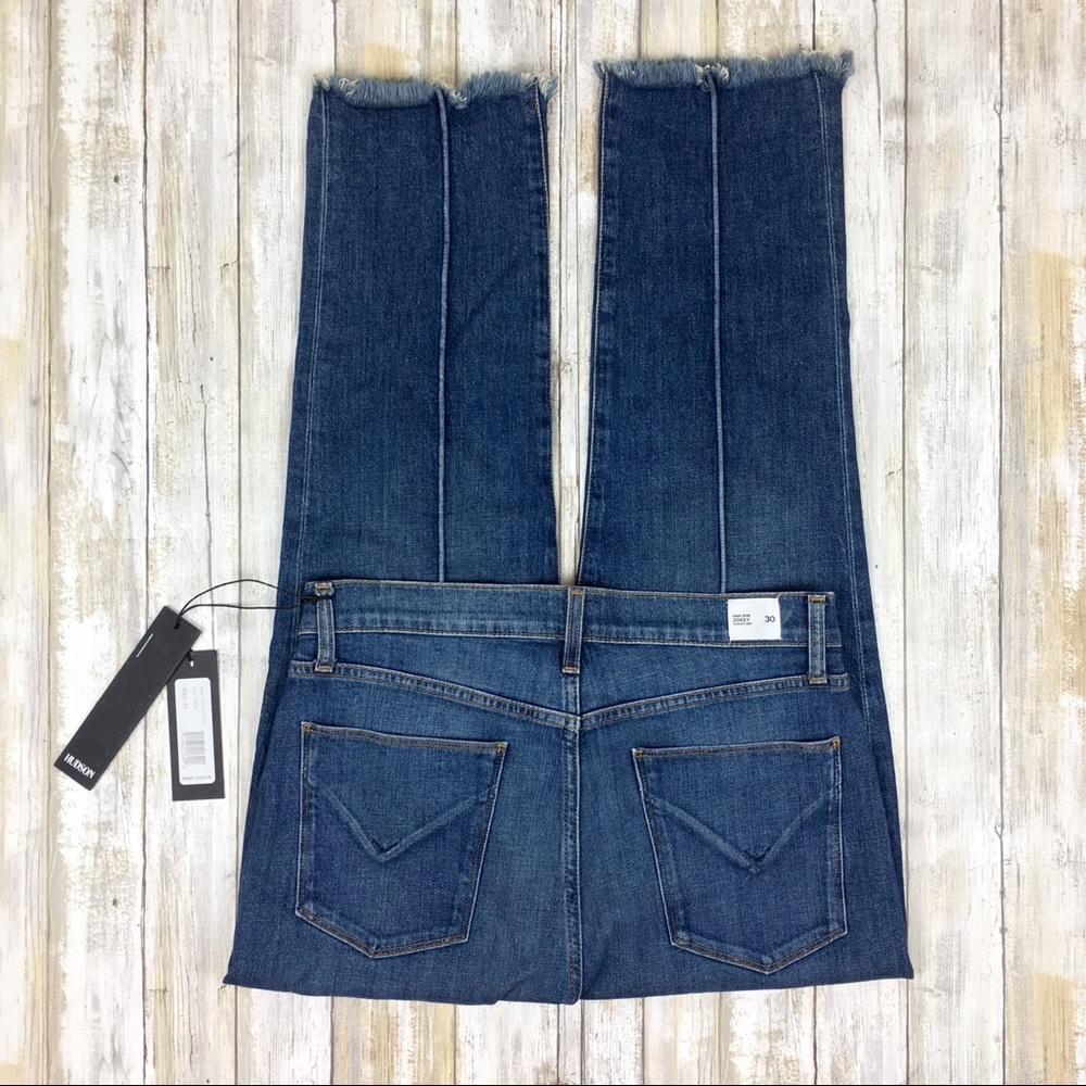 Hudson | High Rise Zooey Straight Crop Frayed Hem - Picture 6 of 8